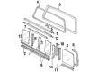 Ford F-350 Weather Strip Diagram - F2TZ-1542084-A