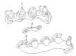 Ford Excursion Exhaust Manifold Gasket Diagram - YC2Z-9448-AB