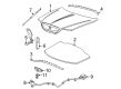 Lincoln LS Lift Support Diagram - 1W4Z-16C826-BA