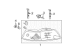 Ford Mustang Headlight Diagram - YR3Z-13008-BA
