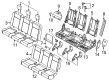 Ford Transit-350 HD Seat Covers Diagram - LK4Z-9966600-MD