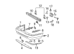 Mercury Grand Marquis Bumper Cover Diagram - 9W3Z-17K835-AAPTM
