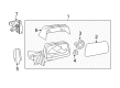 Ford Mirror Cover Diagram - 7T4Z-17D743-C