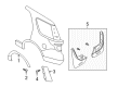 Ford Explorer Mud Flaps Diagram - BB5Z-16A550-BB