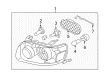 Ford Escape Headlight Diagram - 7L8Z-13008-D