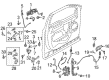 Ford F-250 Super Duty Exterior Door Handle Diagram - JC3Z-2522404-KDPTM