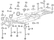 Ford F-350 Super Duty Crossmember Bushing Diagram - PC3Z-2500154-C