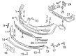 Lincoln MKC Bumper Cover Diagram - EJ7Z-17D957-CA