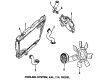 Ford E-150 Econoline Club Wagon Radiator fan Diagram - F2TZ-8600-A