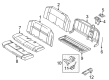 Ford E-150 Seat Cushion Diagram - 8C2Z-1663840-A