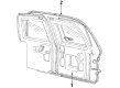 Ford Aerostar Weather Strip Diagram - E89Z1143722A