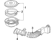 Ford LTD Air Filter Diagram - D7AZ-9601-AR