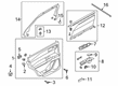 Ford Explorer Interior Door Handle Diagram - LB5Z-7822601-BB