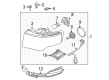 Ford Headlight Diagram - 8A8Z-13008-F