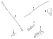 Ford Maverick Door Latch Assembly Diagram - JB3Z-9943170-B