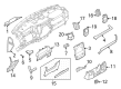 Ford F-150 Dash Panel Vent Portion Covers Diagram - ML3Z-1504338-EF