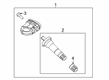 Ford TPMS Sensor Diagram - JX7Z-1A189-A