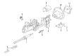 Ford Windstar Steering Column Cover Diagram - XF2Z-3530-AA