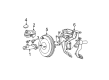 Ford Taurus Master Cylinder Repair Kit Diagram - 4F1Z-2140-BA