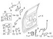 Ford F-150 Lightning Exterior Door Handle Diagram - NL3Z-1626605-ABPTM