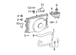 Ford Crown Victoria Radiator Support Diagram - 6W1Z-8052-A