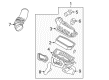Ford E-350 Super Duty Air Filter Diagram - 6C2Z-9601-C