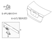 Ford Fusion Emblem Diagram - BE5Z-5442528-B