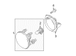 Ford Explorer Sport Trac Fog Light Diagram - 7R3Z-15200-A