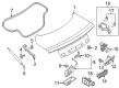 Ford Mustang Liftgate Lift Support Diagram - FR3Z-63406A10-A