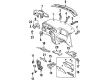Ford Windstar Dash Panel Vent Portion Covers Diagram - YF2Z-1604338-AAB