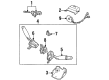 Ford Escort Ignition Lock Assembly Diagram - F7CZ-5422050-AB