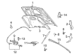 Ford Crown Victoria Hood Diagram - 6W7Z-16612-A