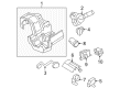 Ford Freestyle Ignition Lock Assembly Diagram - 2L2Z-11582-B