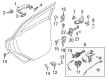 Ford Focus Interior Door Handle Diagram - CV6Z-5422601-DA