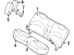 Mercury Grand Marquis Seat Cushion Diagram - F6MZ54600A88AA