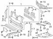 Lincoln Nautilus Air Deflector Diagram - K2GZ-6P014-C