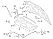 Ford F-250 Super Duty Hood Release Cable Diagram - PC3Z-16916-A
