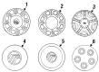 Mercury Sable Wheel Cover Diagram - F6DZ-1130-C