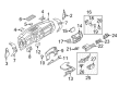 Ford Dash Panel Vent Portion Covers Diagram - 8C3Z-2504302-EB