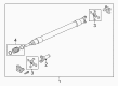 Ford F-250 Super Duty CV Joint Companion Flange Diagram - BC3Z-4841-B