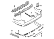 Ford Expedition Bumper Cover Diagram - SL1Z-17K835-CAPTM