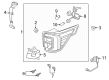 Ford Focus Instrument Panel Light Bulb Diagram - YF1Z-13466-AA