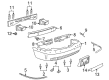 Lincoln Town Car License Plate Diagram - 3W1Z-17A385-AAB
