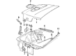 Ford EXP Emblem Diagram - E2GZ-6742528-B