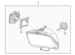 Ford Mustang Headlight Diagram - 8R3Z-13008-A