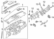Ford Ranger Dash Panel Vent Portion Covers Diagram - KB3Z-2104338-AA