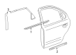 Ford Five Hundred Door Moldings Diagram - 6G1Z-5425557-BPTM