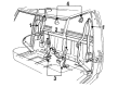 Ford F-250 Seat Belt Diagram - F4TZ-15611B08-D