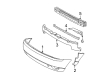 Ford Focus Bumper Cover Diagram - 6S4Z-17K835-HAPTM