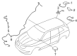 Lincoln MKX Antenna Cable Diagram - GA1Z-18812-D